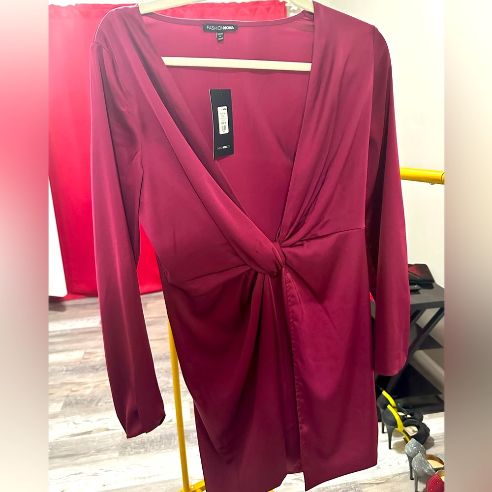 Dark Rose pink dress